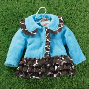 Girls Mudpie Wild Child Giraffe Coat Size 2T/3T Only